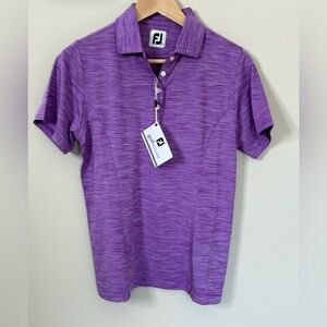 FootJoy Women Short Sleeve Polo Top Grape Purple New with Tags Size Small